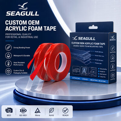 Custom Acrylic Foam Tape Doppelseitiges Klebstoff für Spiegelmontage Dekorative Innenverbindung
