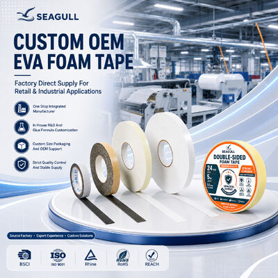 Custom Width Double Sided Industrial Adhesive EVA Foam Mounting Tape Manufacturer