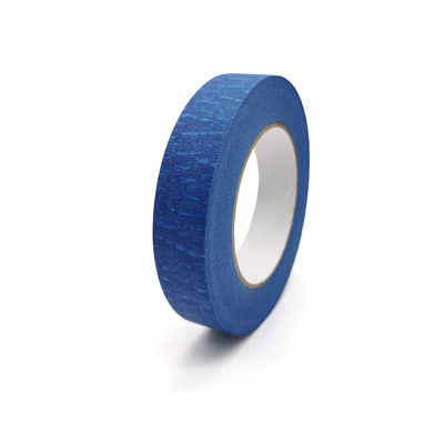 Großhandelspreis Einseitiges rückstandsfreies blaues Krepp-Papierband aus Gummi
