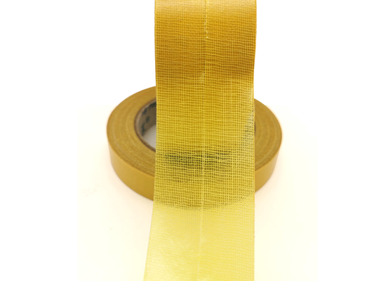 Gelbes Doppeltes mit Seiten versehenes kundengerechte Größen-heiße Schmelzklebendes Teppich-Band für Ausstellung