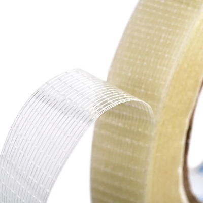 Custom Fiberglass Mesh Tape mit doppelseitigem Klebstoff für Versiegelungsstreifen und Banner Curling