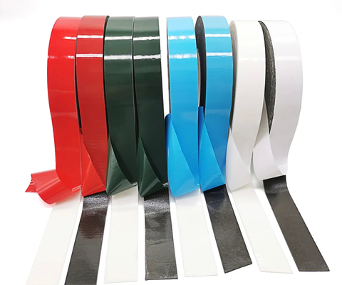 1 mm PE-Schaumband mit Papierfolie zur Verstärkung der Bannerkante