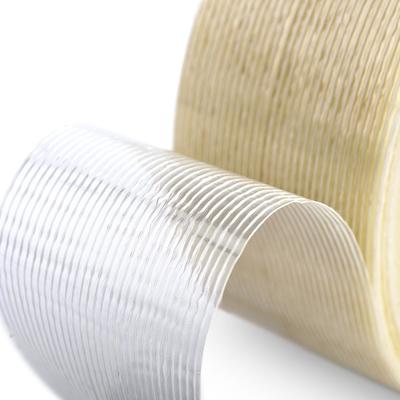 Hochfeste Glasfilament-Umreifungsband mit 400 N/Zoll Zugfestigkeit, 11 N/Zoll Schälhaftung und 150 µm Dicke