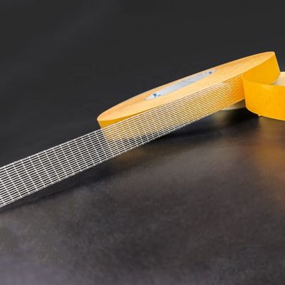 Hochfeste, doppelseitige Glasfasergewebeband mit 220MIC Dicke für PVC-Wetterstreifen und Böden