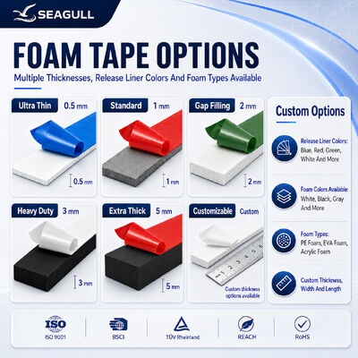Strong Adhesive Cushioning Insulation PE Foam Tape For Door Window Sealing