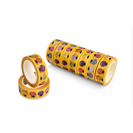 Super dünnes selbsthaftendes Druckpapierkreppband Washi für Geschenk-Paket/dekorativ