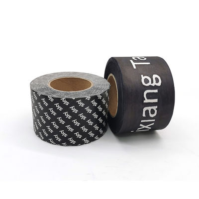Kundengerechte Logo Black Single Sided Hot-Schmelze selbstklebendes Kraftpapier Lochstreifen